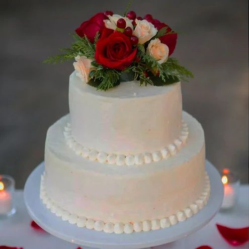 OCF Rose Wedding Cake
