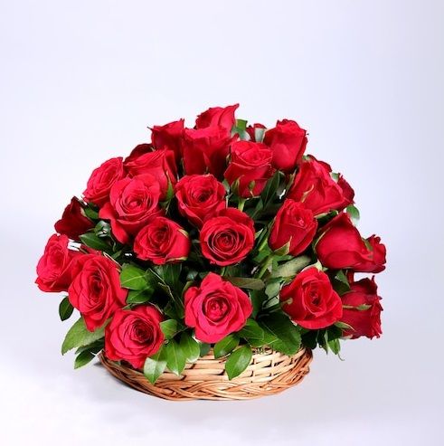 Red Love With Basket